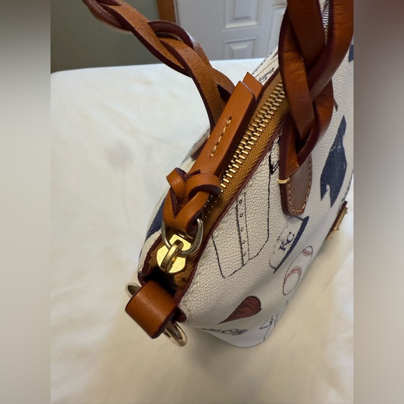 Dooney & Bourke Kansas City Royals Baseball Themed  Women's Satchel Bag - Picture 15 of 16